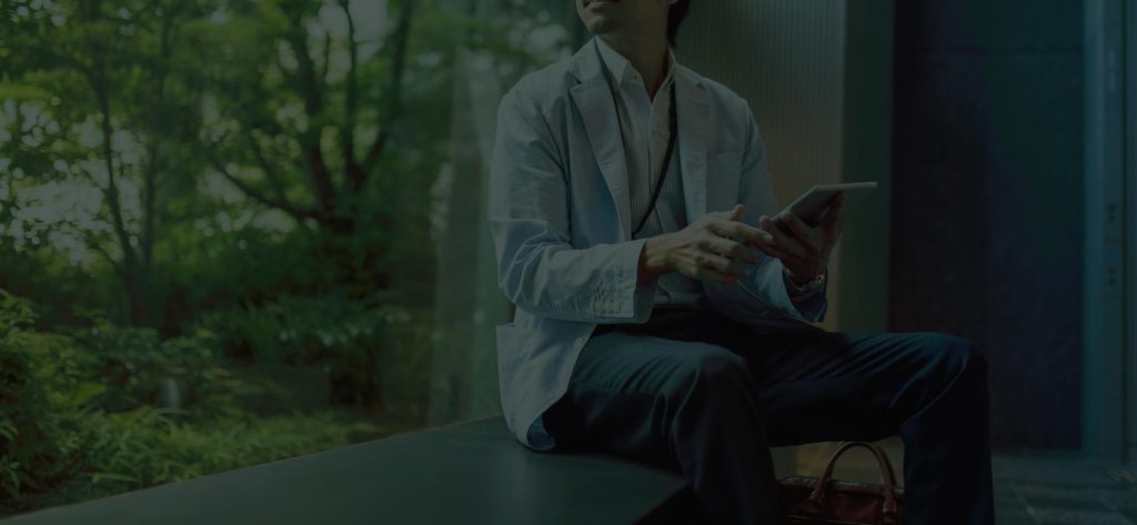 Image of a researcher close to nature